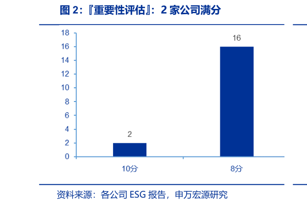 谁知道重要性评估：2 家公司满分