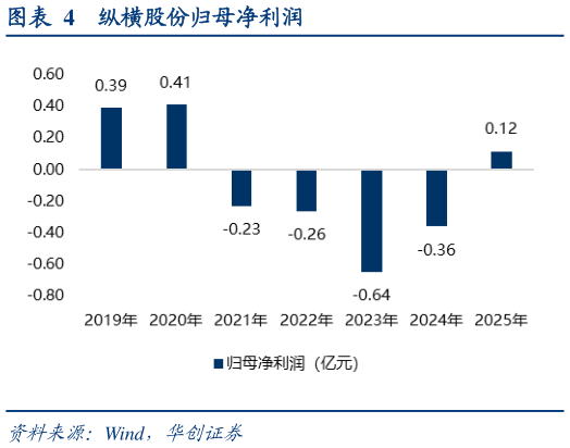 各位网友请教一下纵横股份归母净利润?