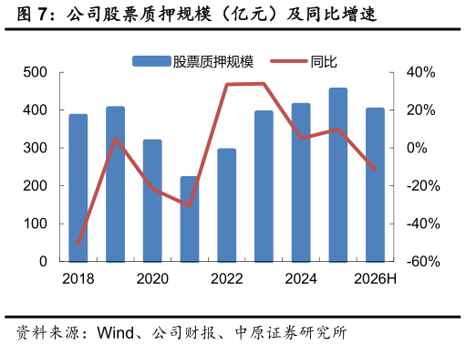 怎样理解公司股票质押规模（亿元）及同比增速