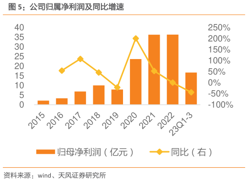 想关注一下公司归属净利润及同比增速?
