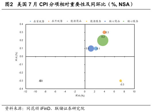 如何才能美国 7 月 CPI 分项相对重要性及同环比（%, NSA）