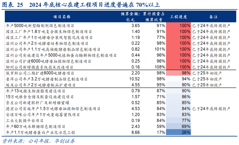 我想了解一下2024 年底核心在建工程项目进度普遍在 70%以上