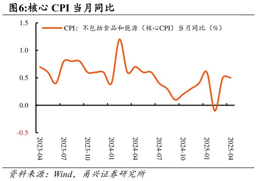 我想了解一下核心 CPI 当月同比
