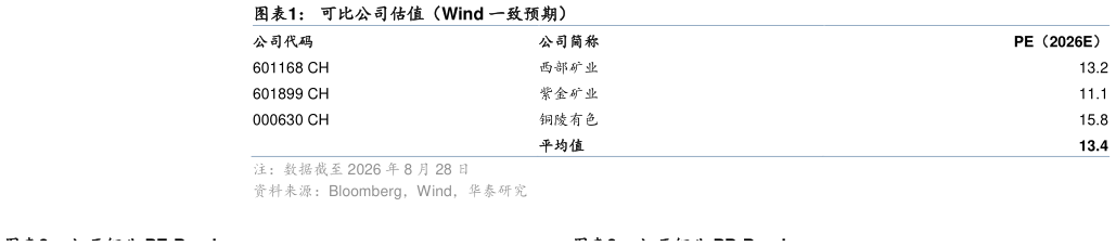 咨询大家可比公司估值（Wind 一致预期）