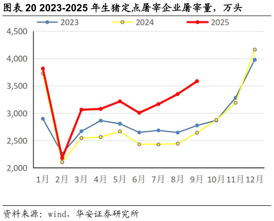 一起讨论下2023-2025 年生猪定点屠宰企业屠宰量，万头