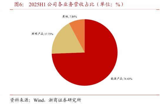 咨询下各位2025H1 公司各业务营收占比（单位：%）
