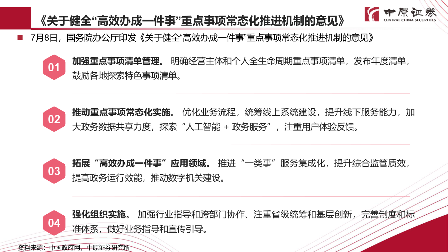 各位网友请教一下《关于健全“高效办成一件事”重点事项常态化推进机制的意见》
