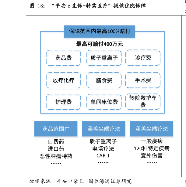 我想了解一下“平安 e 生保-特需医疗”提供住院保障