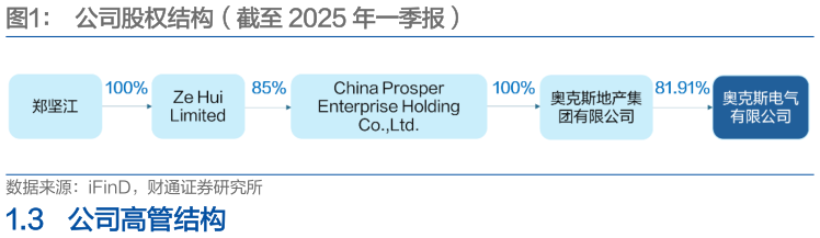 我想了解一下公司股权结构(截至 2025 年一季报)?