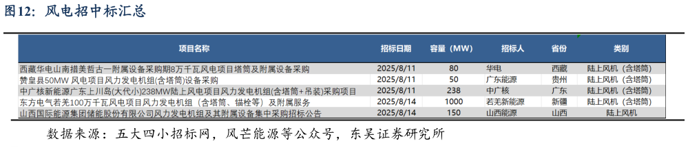 咨询大家风电招中标汇总