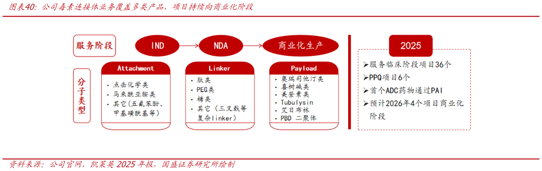我想了解一下公司毒素连接体业务覆盖多类产品，项目持续向商业化阶段