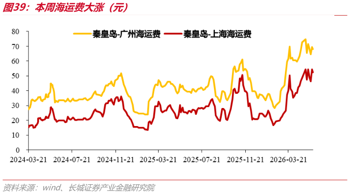 我想了解一下本周海运费大涨（元）
