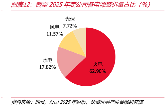咨询大家截至2025年底公司各电源装机量占比（%）