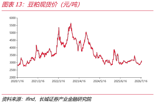 想关注一下豆粕现货价（元吨）