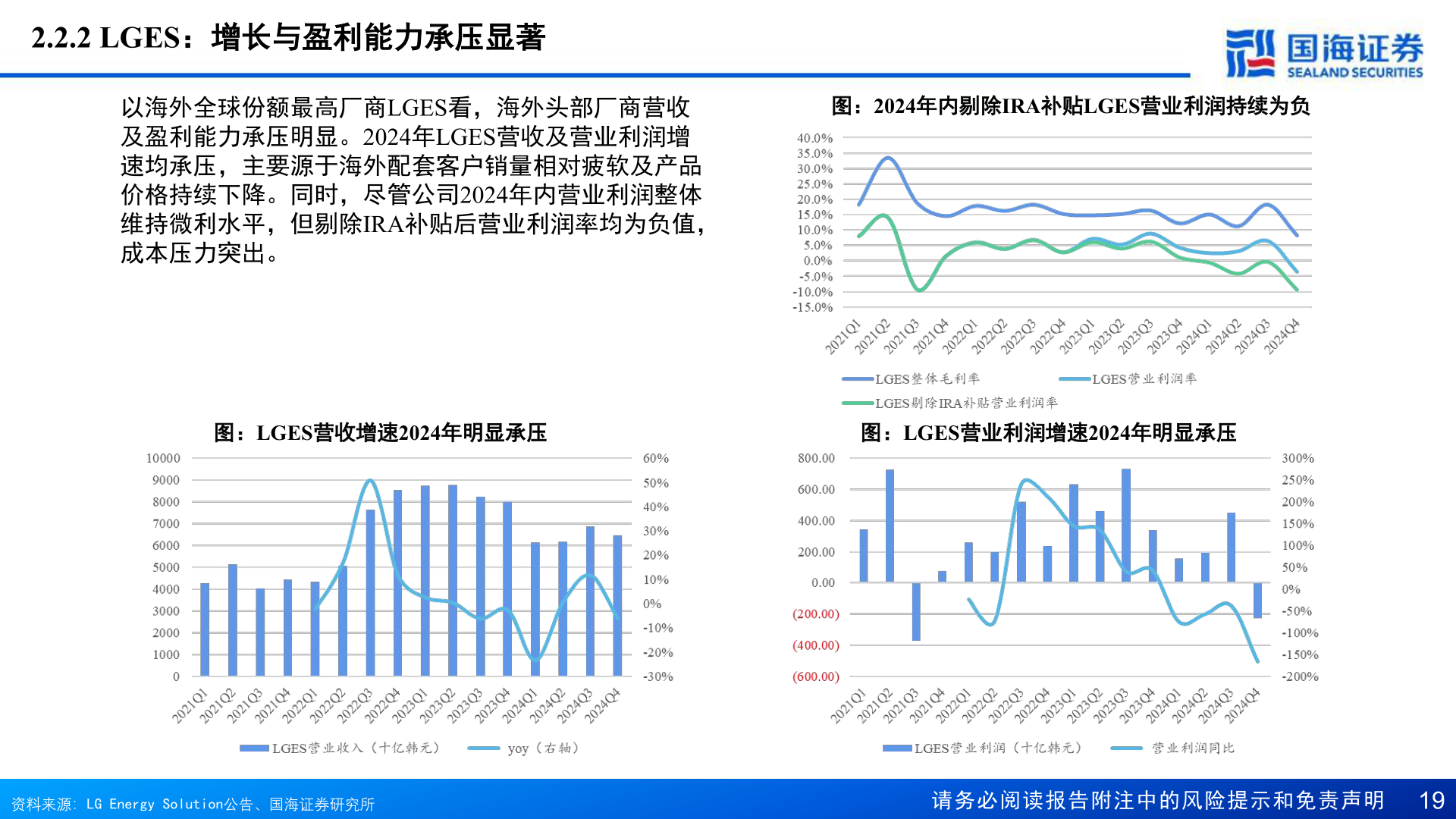 一起讨论下2.2.2 LGES：增长与盈利能力承压显著