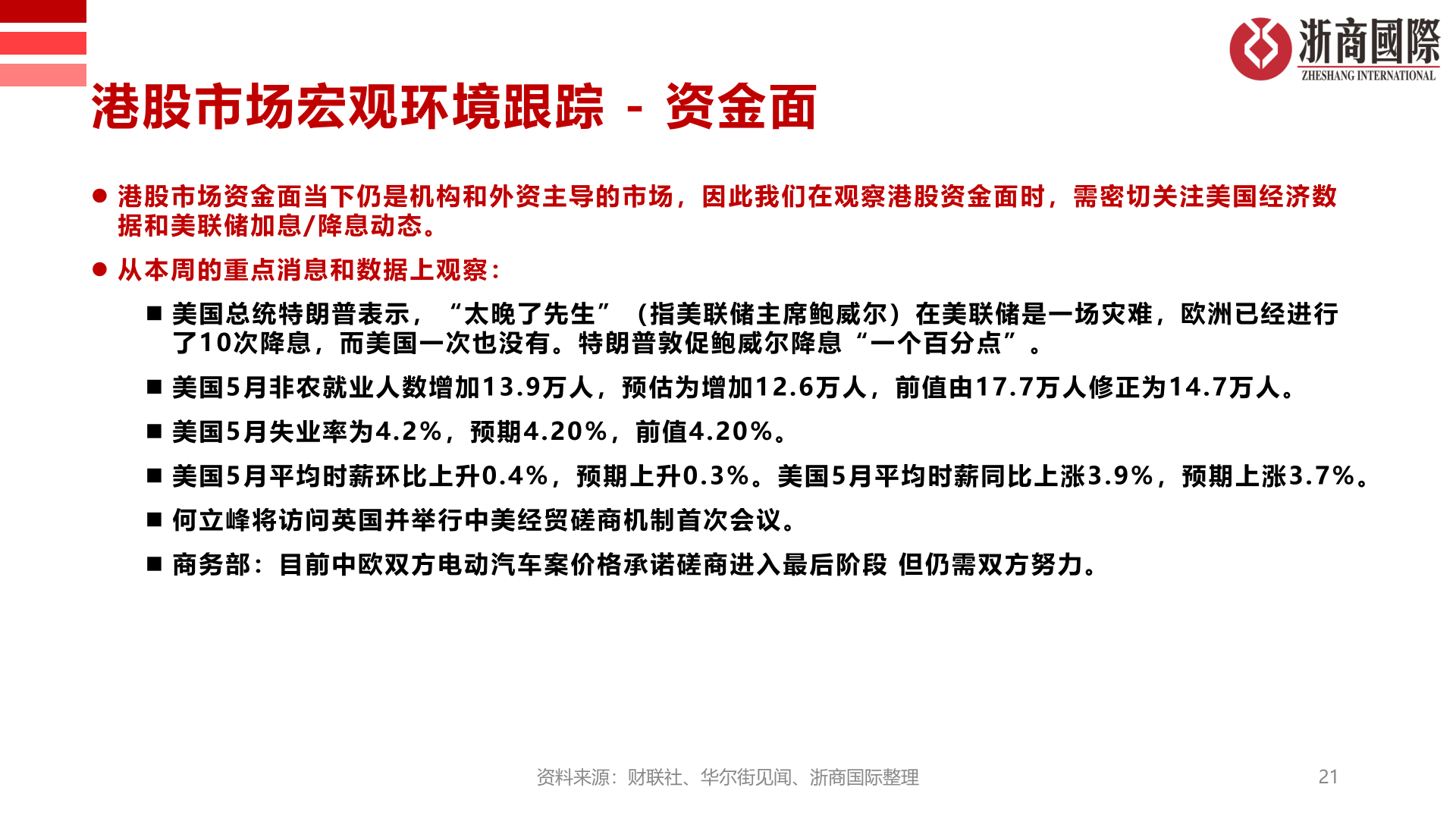 请问一下港股市场宏观环境跟踪 - 资金面