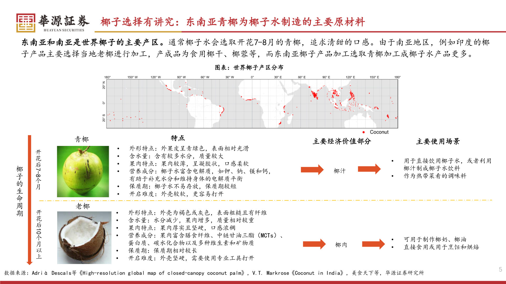 谁能回答椰子选择有讲究：东南亚青椰为椰子水制造的主要原材料