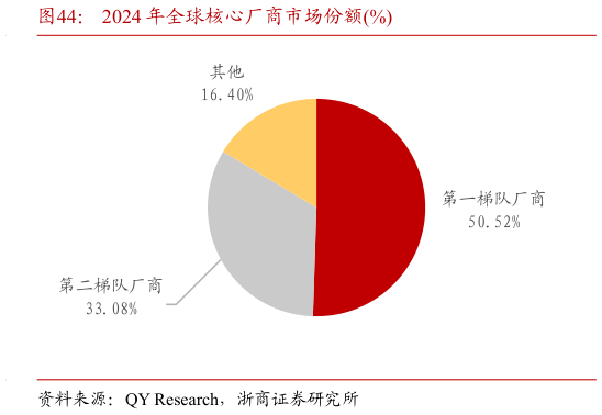 如何看待2024 年全球核心厂商市场份额%