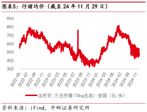 我想了解一下仔猪均价（截至 24 年 11 月 29 日）?