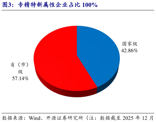 怎样理解专精特新属性企业占比 100%?
