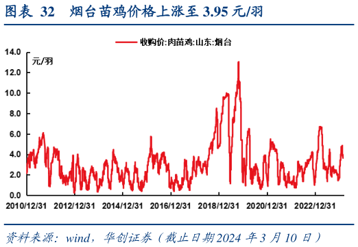 谁能回答烟台苗鸡价格上涨至 3.95 元羽?
