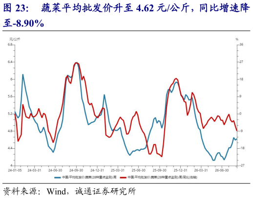如何解释蔬菜平均批发价升至 4.62 元公斤，同比增速降