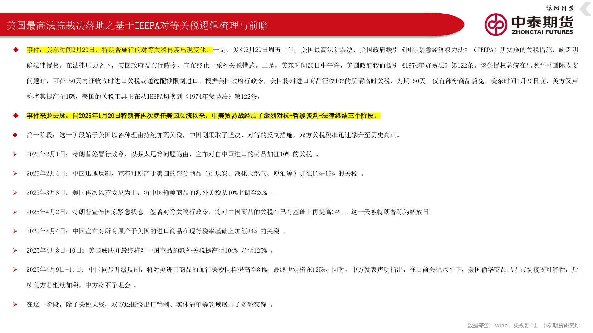 想问下各位网友美国最高法院裁决落地之基于IEEPA对等关税逻辑梳理与前瞻
