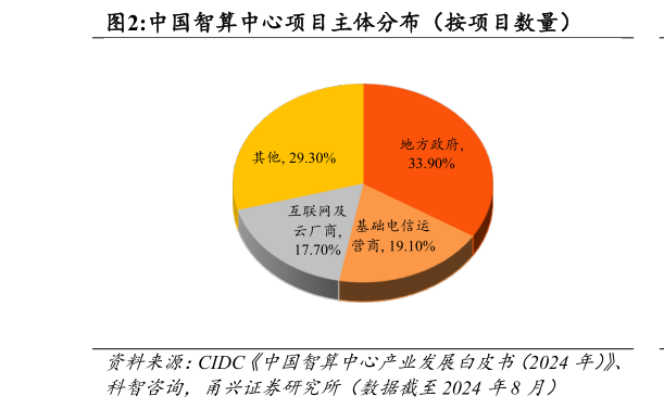 请问一下中国智算中心项目主体分布（按项目数量）?