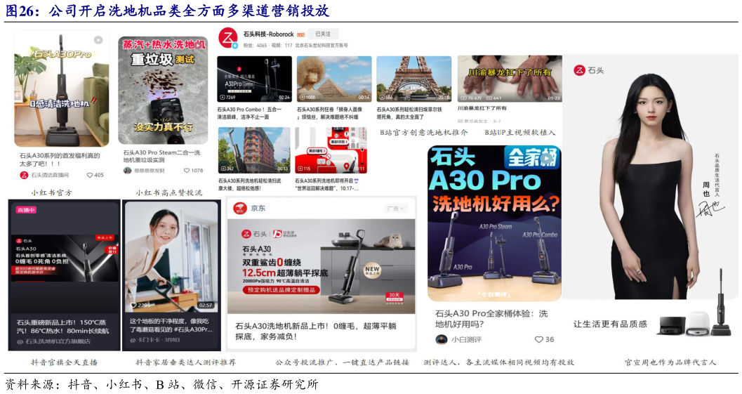 咨询大家公司开启洗地机品类全方面多渠道营销投放?