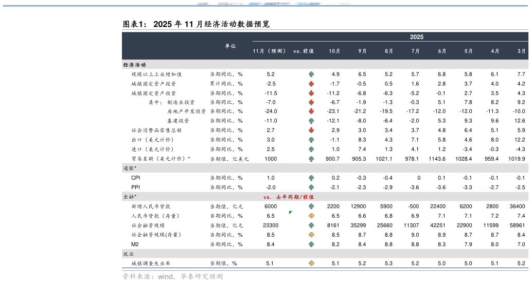 如何解释2025 年 11 月经济活动数据预览?