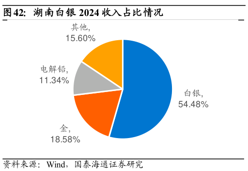 如何看待湖南白银 2024 收入占比情况