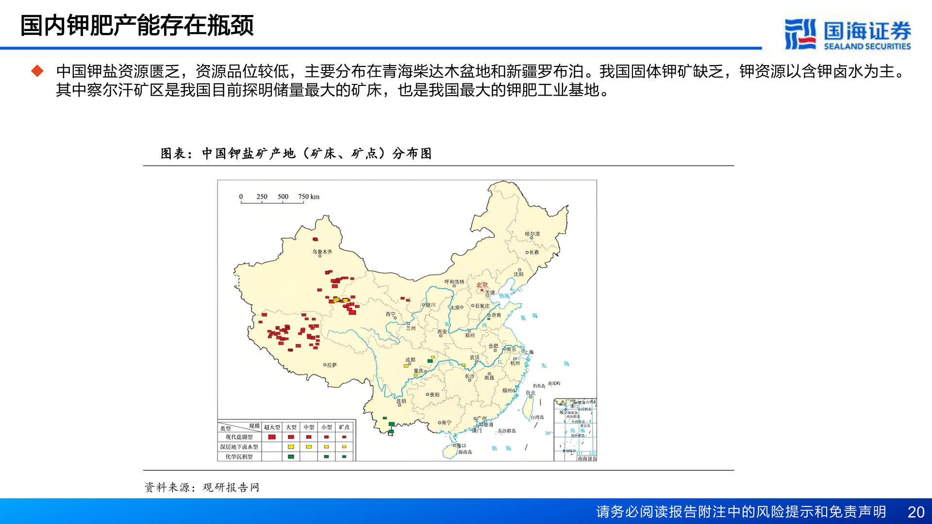 谁能回答国内钾肥产能存在瓶颈