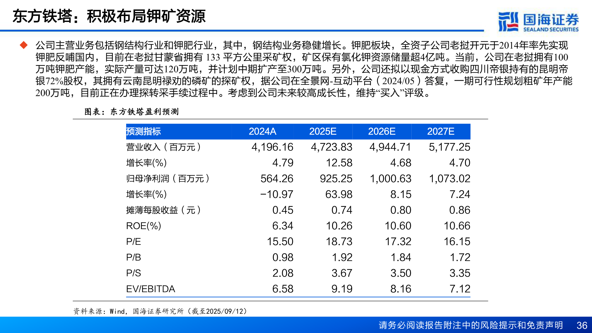 怎样理解东方铁塔：积极布局钾矿资源
