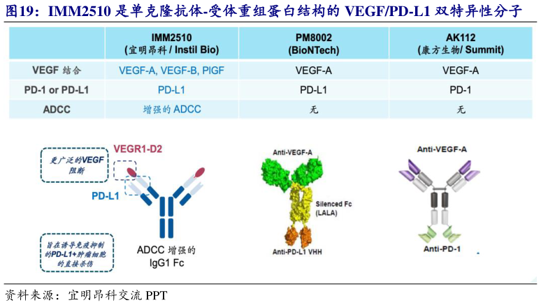 请问一下IMM2510 是单克隆抗体-受体重组蛋白结构的 VEGFPD-L1 双特异性分子?