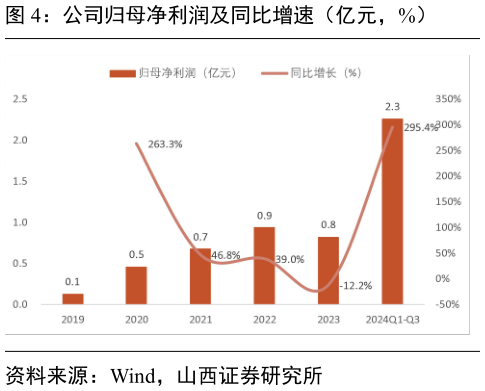 咨询大家公司归母净利润及同比增速（亿元，%）