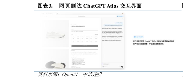 谁能回答网页侧边 ChatGPT Atlas 交互界面