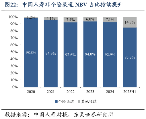 怎样理解中国人寿非个险渠道 NBV 占比持续提升?