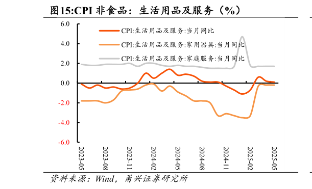 谁能回答CPI 非食品：生活用品及服务（%）