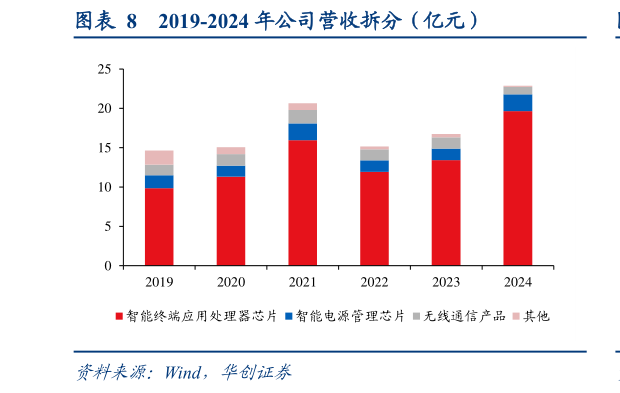 如何看待2019-2024 年公司营收拆分(亿元)?
