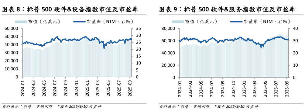 如何了解标普 500 软件服务指数市值及市盈率