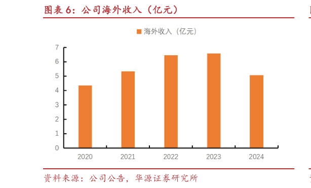 咨询下各位公司海外收入（亿元）