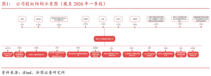 你知道公司股权结构示意图（截至 2026 年一季报）