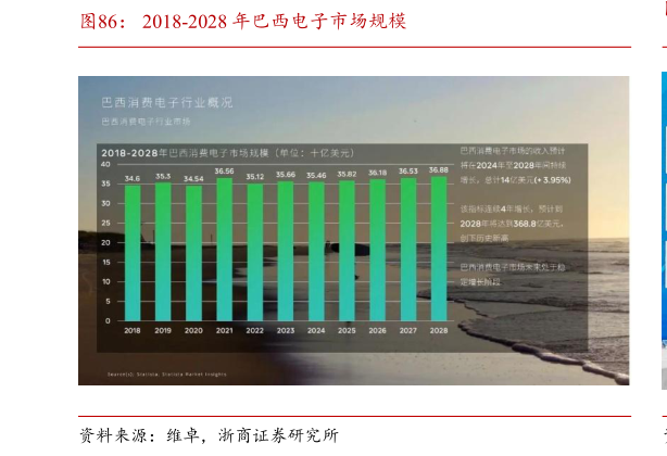 如何看待2018-2028 年巴西电子市场规模