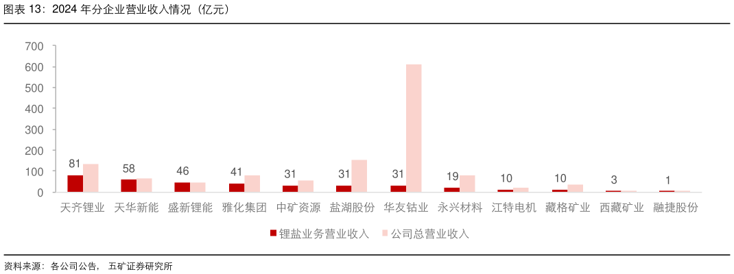如何解释2024 年分企业营业收入情况（亿元）