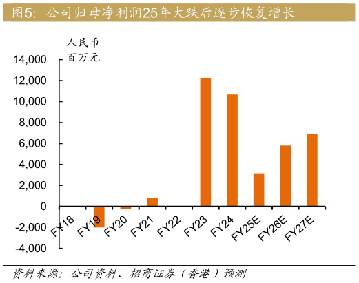 如何看待公司归母净利润25年大跌后逐步恢复增长