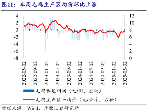 如何解释本周毛鸡主产区均价环比上涨?