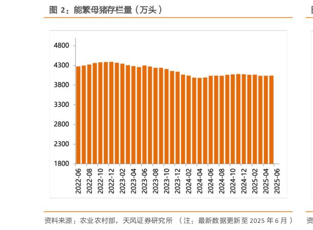 你知道能繁母猪存栏量（万头）
