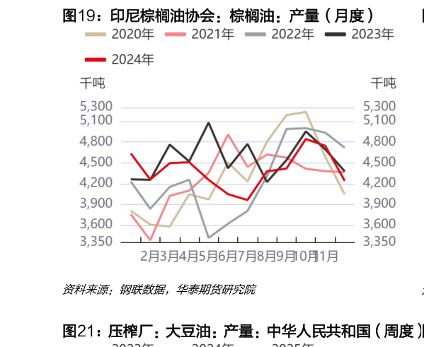 你知道印尼棕榈油协会：棕榈油：产量（月度）