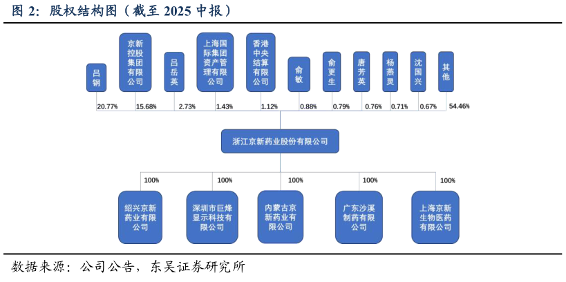 怎样理解股权结构图（截至 2025 中报）