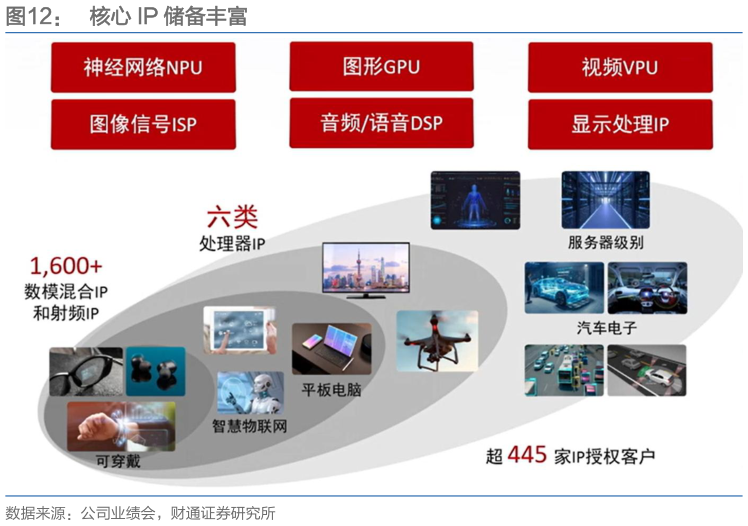 请问一下核心 IP 储备丰富